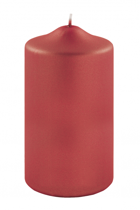 Lumanare Candle, Parafina, Rosu, 15x8 cm