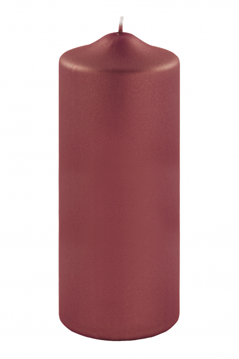 Lumanare Candle, Parafina, Rosu inchis, 20x8 cm