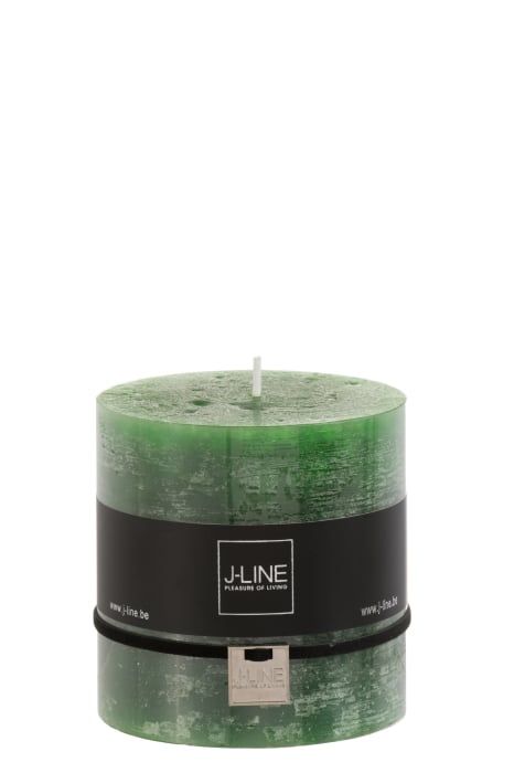 Lumanare Cylinder, Ceara, Verde, 10x10x10 cm [2]