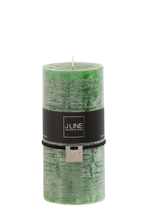 Lumanare Cylinder, Ceara, Verde, 7x7x15 cm [1]