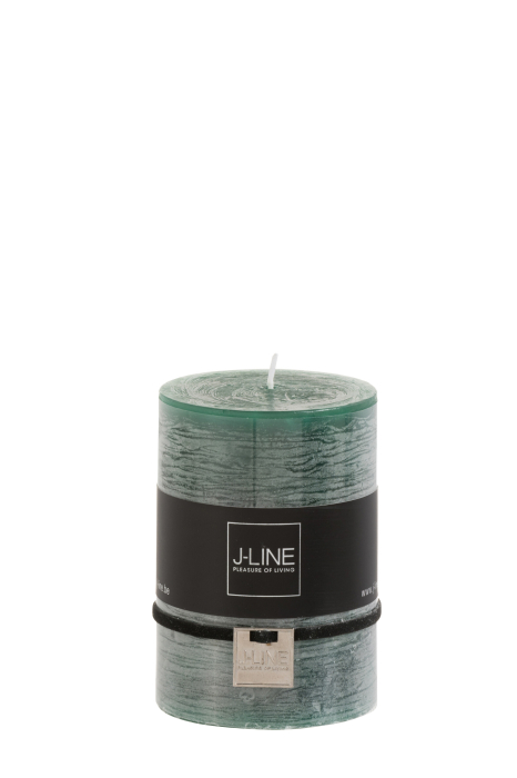 Lumanare Cylinder, Ceara, Verde inchis, 7x7x10 cm [1]