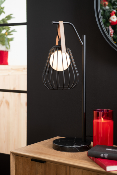 Lumanare LED, Sticla, Rosu, 10x10x20 cm [4]