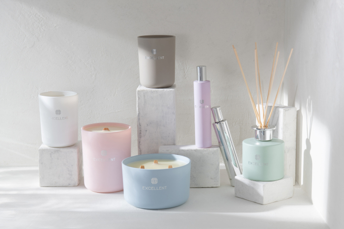 Lumanare parfumata, Sticla, Mov, 3.5x3.5x16.5 [5]