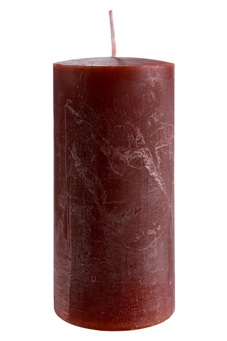 Lumanare Pillar, ceara, grena, 15×7 cm GILDE