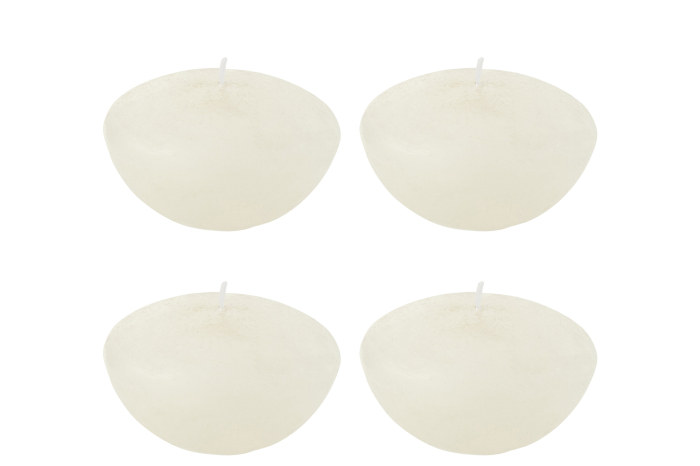 Lumânare plutitoare, Set 4 Alba L-8H [1]