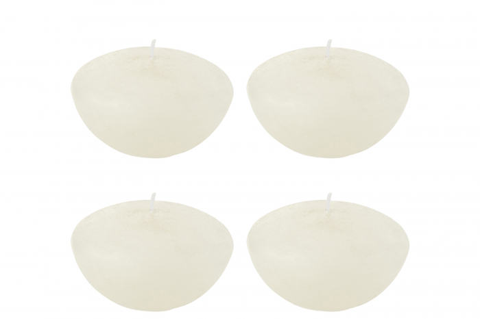 Lumânare plutitoare, Set 4 Alba L-8H [1]