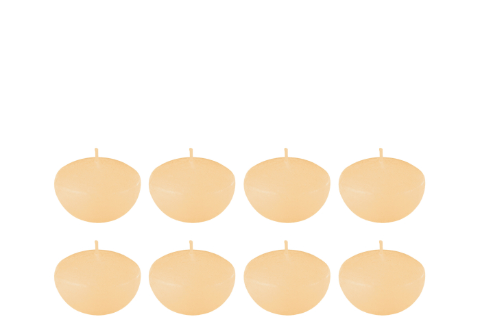 Lumânare plutitoare, Set 8, Bej S-4H [1]
