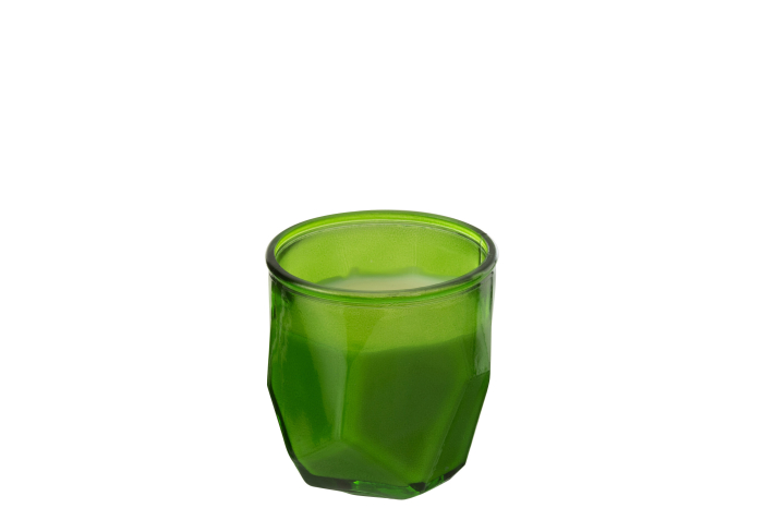 Lumanare, Sticla, Verde, 9x9x9.5 [1]