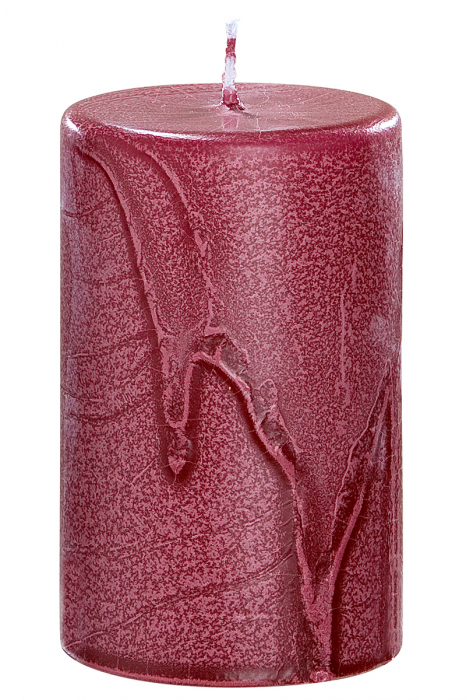 Lumanare VULCANO, rosu, ceara, 7 x 11.5 cm