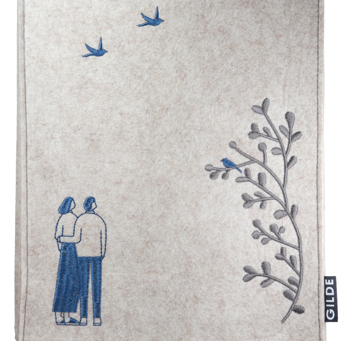 Punga cadou din fetru, „Moments” | Dimensiuni: 8 x 20 x 30 cm | Set de 2 buc [4]