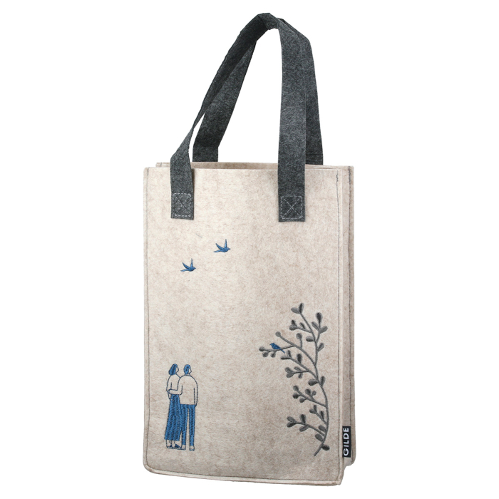 Punga cadou din fetru, „Moments” | Dimensiuni: 8 x 20 x 30 cm | Set de 2 buc [3]