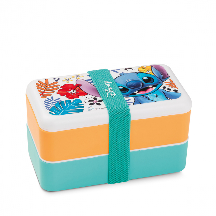 Lunchbox, Stitch, Sintetică, albă, PU 3, L. 10 cm, L. 18 cm, H. 10 cm [1]