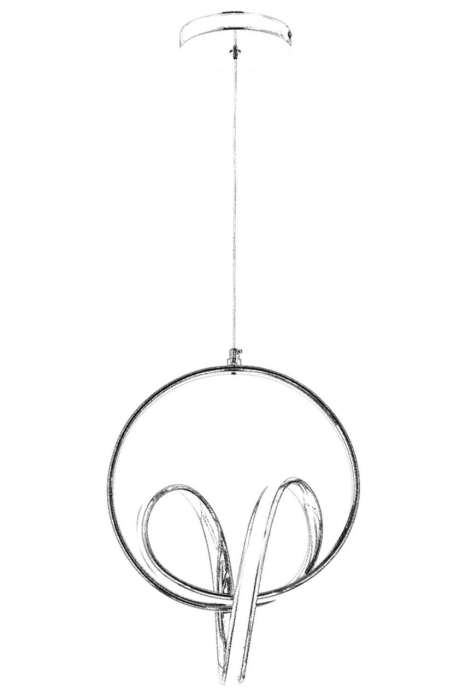 Lustra, Avonni, Metal, Galben, 80X30 cm [2]