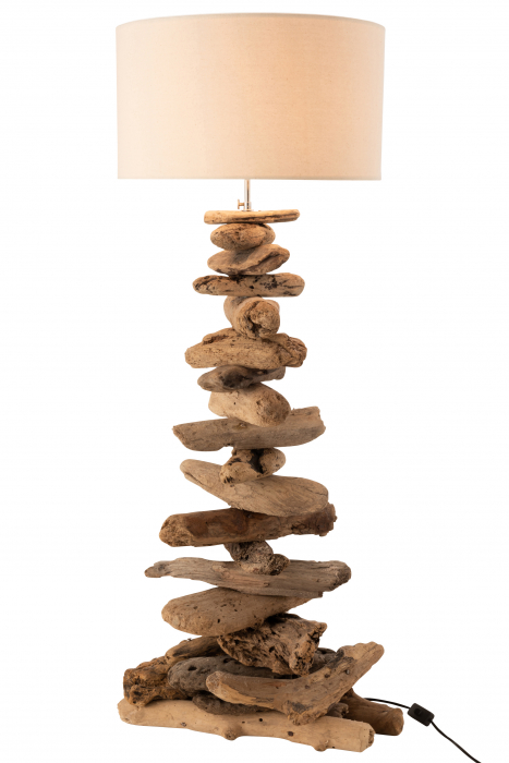 Lampadar Driftwood, Lemn, Natural, 42x42x90 cm [2]
