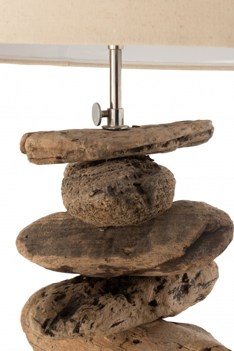 Lampadar Driftwood, Lemn, Natural, 42x42x90 cm [4]