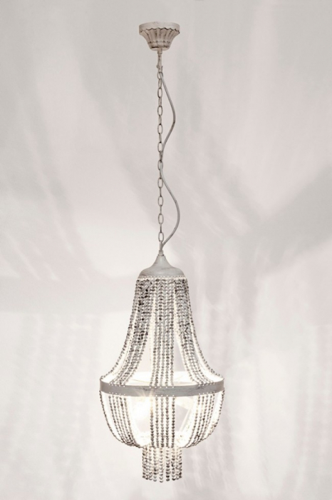 Lustra Drop, Otel, Alb, 35x61 cm [3]