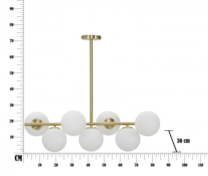 Lustra GLAMY 7 surse (cm) 81x30x74 [6]