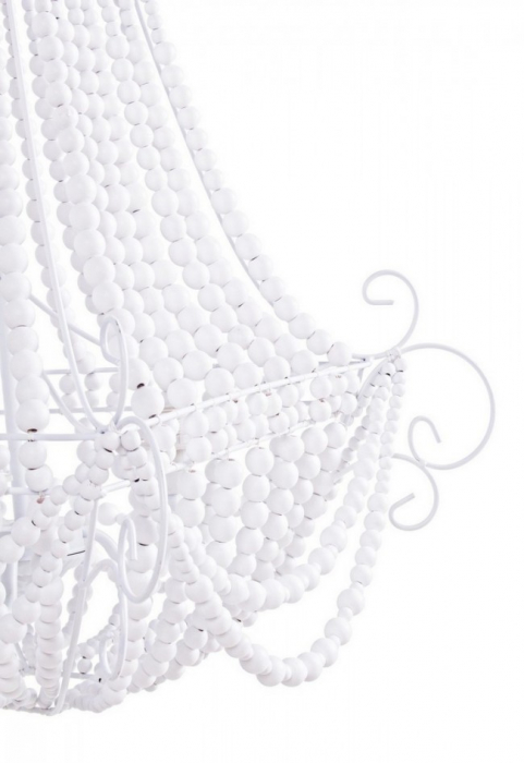 Lustra Pendant Corona, Otel, Alb mat, 48xx71 cm [2]
