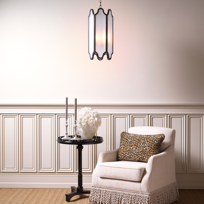 Lustra Rockefeller cu finisaj bronzat, sticla alba |W. 30 | D. 26 | H. 60 cm  [2]