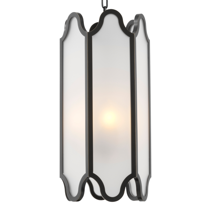 Lustra Rockefeller cu finisaj bronzat, sticla alba |W. 30 | D. 26 | H. 60 cm  [3]