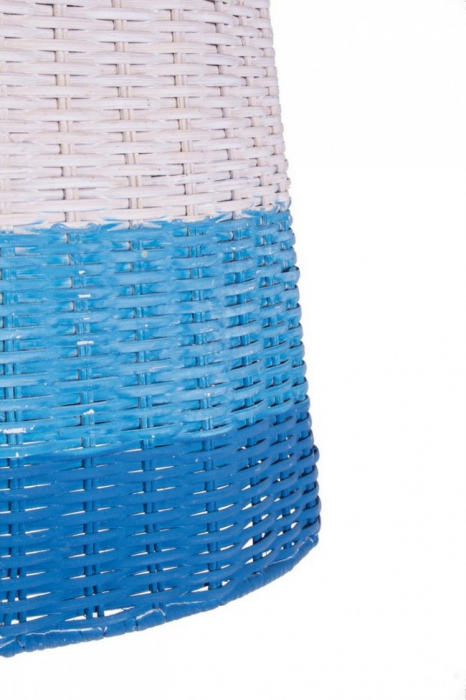 Lustra  SKY, rattan, albastru, 37x52cm [2]