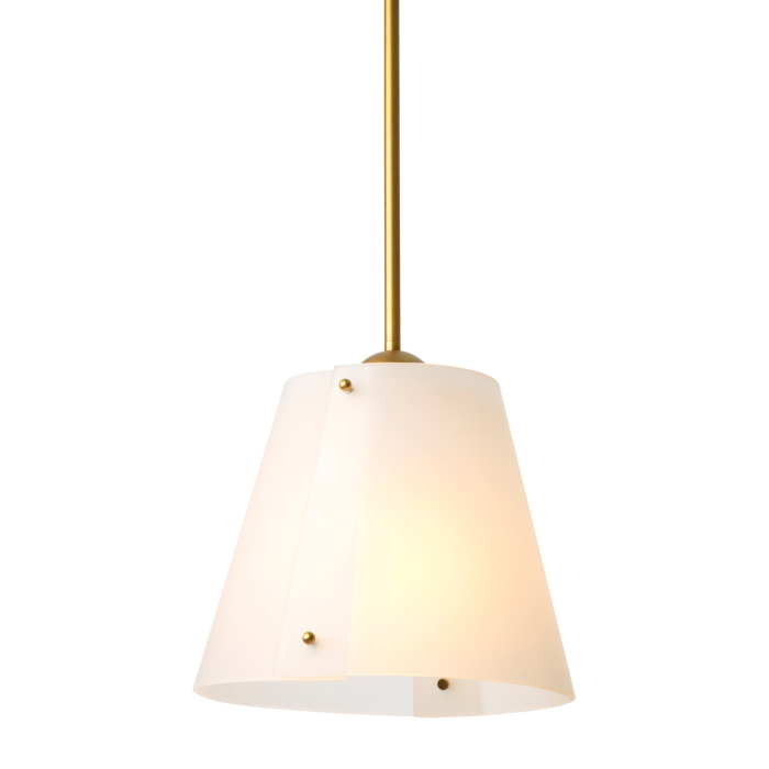 Lustra Trianon cu finisaj alama antica, sticla alba |W. 36 | D. 35 | H. 33.5 cm  [1]