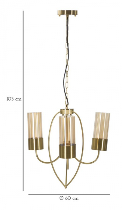 Lustra Versailles, 3 Lumini, Cm Ø 60X103 [7]