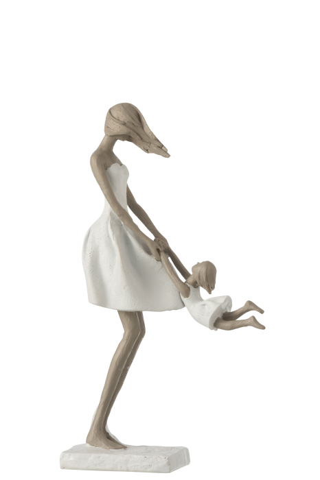 Mama si fetita, Compozit, Alb , 8x19x31.5 cm [1]