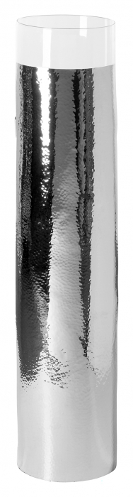 MANIAC, Suport lumânare incl. sticlă, nichel, h.87,5, d.17 cm [5]