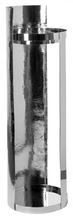 MANIAC, Suport lumanare, nichel, h.94 cm, d.30 cm