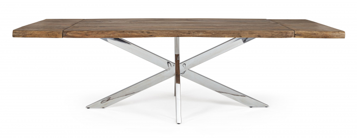 Masa Arkansas, Lemn/Metal, Maro/Argintiu, 180/260x90x77 cm [6]
