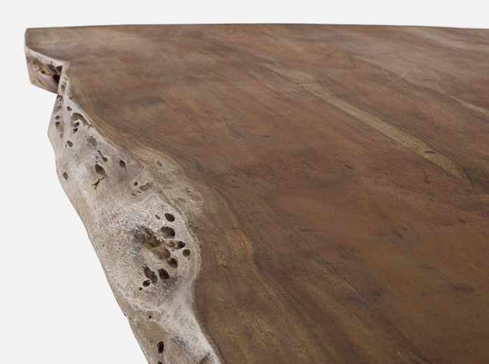 Masa Arkansas, Lemn/Metal, Maro/Argintiu, 220x100x77 cm [2]