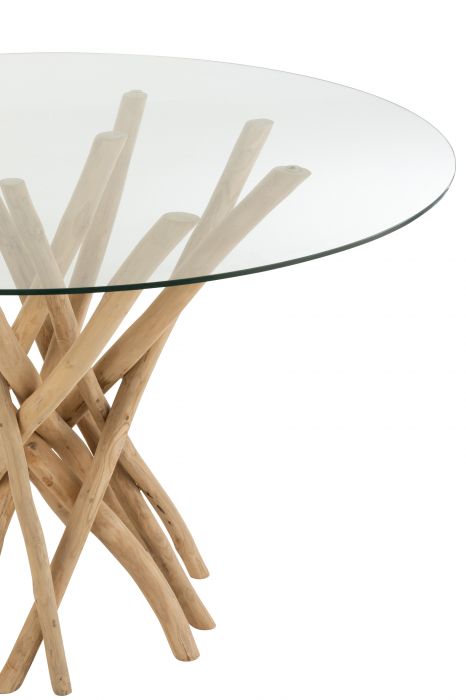 Masa Branches, Lemn, Maro, 120x120x75 cm [4]