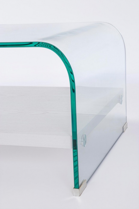 Masa cafea LINE WOOD, sticla, translucida, 110x55x35cm [4]
