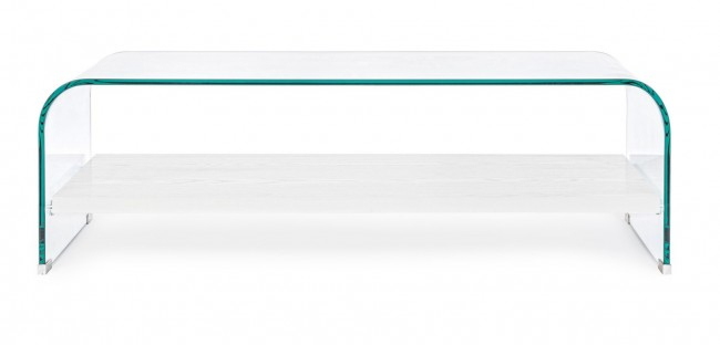 Masa cafea LINE WOOD, sticla, translucida, 110x55x35cm [3]