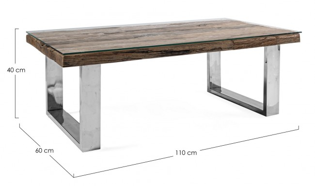 Masa cafea STANTON, lemn, maro, 110x60x40cm [2]
