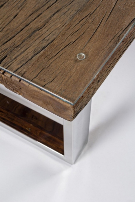 Masa cafea STANTON, lemn, maro, 110x60x40cm [4]
