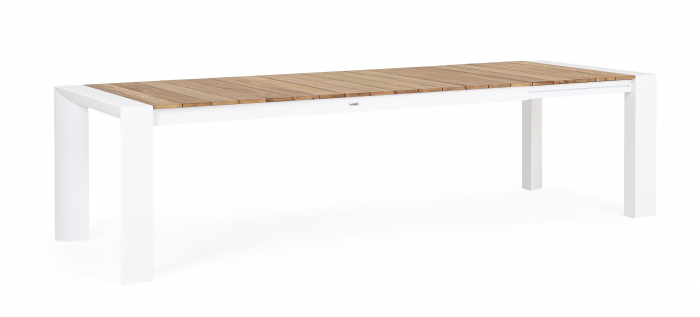 Masa Cameron, Aluminiu/Poliester, Maro/Alb, 228x100x75 cm [4]