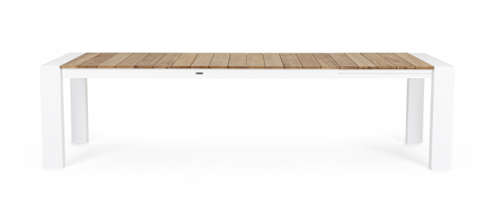 Masa Cameron, Aluminiu/Poliester, Maro/Alb, 228x100x75 cm [7]