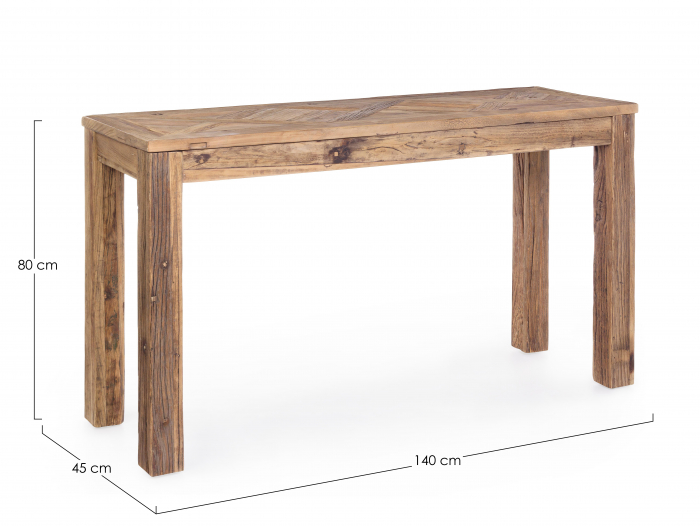 Masa consola Kaily, Lemn, Maro, 140x45x80 cm [6]