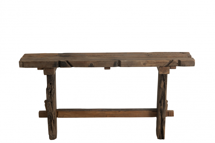 Masa consola Rough, Lemn, Maro, 150x35x75 cm [3]