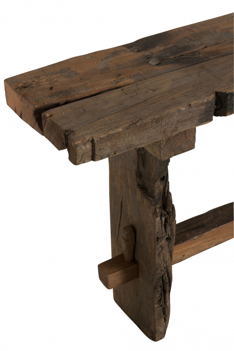 Masa consola Rough, Lemn, Maro, 150x35x75 cm [8]