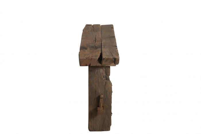 Masa consola Rough, Lemn, Maro, 150x35x75 cm [7]