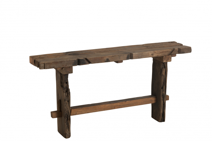 Masa consola Rough, Lemn, Maro, 150x35x75 cm [6]