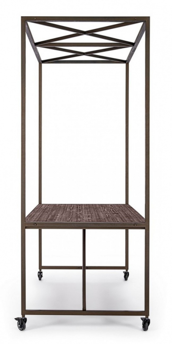 Masa cu cadru suspendat, Metal, Negru, 180x90.5x220 [4]