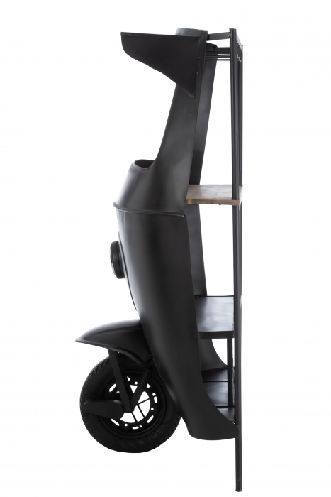 Masa de bar Bike Tuktuk, Metal, Negru, 97x60x165 cm [3]