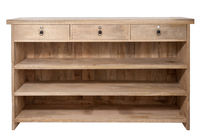 Masa de bar, Lemn, Natural, 180.5x55x104.5 cm [3]