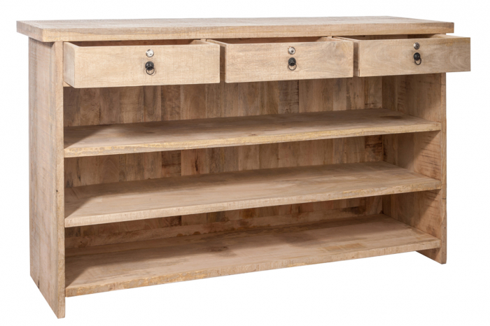 Masa de bar, Lemn, Natural, 180.5x55x104.5 cm [4]