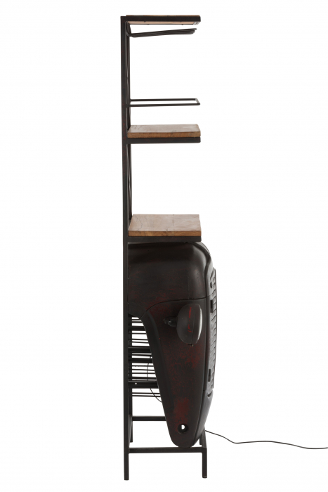 Masa de bar TRACTOR , Lemn, Negru, 87x37x181 cm [15]