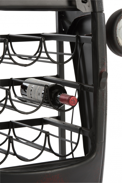 Masa de bar TRACTOR , Lemn, Negru, 87x37x181 cm [18]